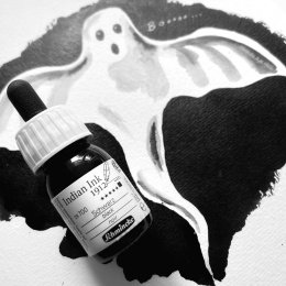 Indian Ink Black 28 ml i gruppen Kunstnerartikler / Kunstnerfarver / Tusch og blæk hos Pen Store (128023)