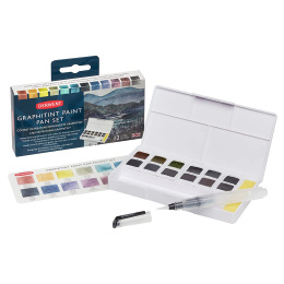 Graphitint Paint Pan Set 12 halvkopper i gruppen Kunstnerartikler / Kunstnerfarver / Akvarelmaling hos Pen Store (128194)