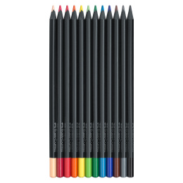 Farveblyanter Black Edition sæt 12 stk i gruppen Penne / Kunstnerpenne / Farveblyanter  hos Pen Store (128253)