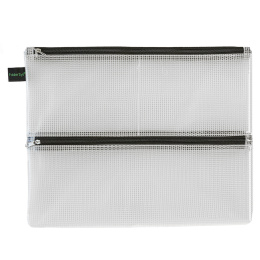 Lomme double-zip Mesh A4 i gruppen Penne / Pentilbehør / Penalhus og etui hos Pen Store (128374)
