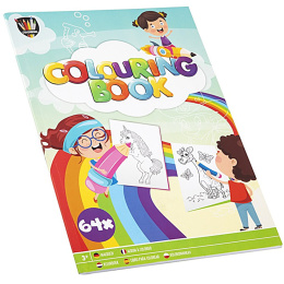 Colouring Book A4 i gruppen Kids / Sjovt og lærerigt / Farvelægning og håndværksbøger / Malebøger hos Pen Store (128515)