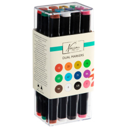 Dual-tip Marker 12-sæt i gruppen Penne / Kunstnerpenne / Tusser hos Pen Store (128517)