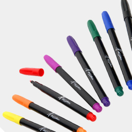 Tekstilpenne 8-sæt i gruppen Hobby & Kreativitet / Farver / Tekstilfarve og tekstiltusch hos Pen Store (128519)