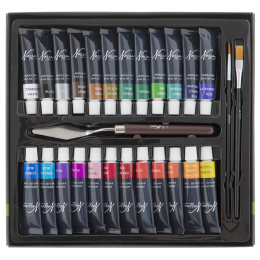 Akrylfarve 12 ml 24-sæt i gruppen Kunstnerartikler / Kunstnerfarver / Akrylmaling hos Pen Store (128550)