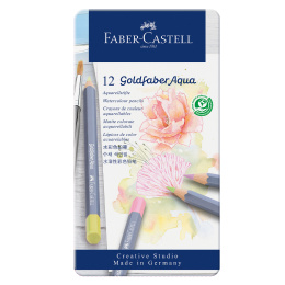 Goldfaber Aqua Akvarelblyanter 12 stk Pastel i gruppen Penne / Kunstnerpenne / Akvarelblyanter hos Pen Store (128726)