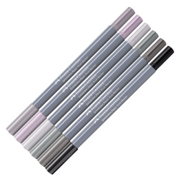 Goldfaber Aqua Dual Marker 6-sæt Shades of grey i gruppen Penne / Kunstnerpenne / Illustrationmarkers hos Pen Store (128729)