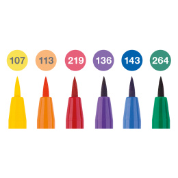 PITT Artist Brush 6-pak Colour i gruppen Penne / Kunstnerpenne / Penselpenne hos Pen Store (128747)