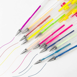 Gelpenne 18-sæt (Neon/Glitter/Pastel) i gruppen Penne / Skrive / Gelpenne hos Pen Store (129330)