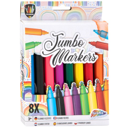 Tuschpenne Jumbo 8-sæt (3 år+) i gruppen Kids / Børnepenne / Tusser til børn hos Pen Store (129335)