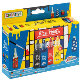 Glasfarve 4-sæt i gruppen Hobby & Kreativitet / Farver / Glas- og porcelænsmaling hos Pen Store (129347)