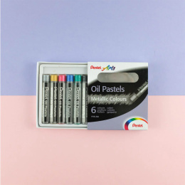 Oliepastel Metallic sæt 6 stk i gruppen Kunstnerartikler / Kridt og blyanter / Pastelkridt hos Pen Store (129514)