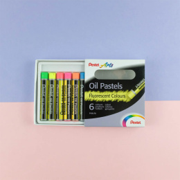 Oliepastel Fluo sæt 6 stk i gruppen Kunstnerartikler / Kridt og blyanter / Pastelkridt hos Pen Store (129515)