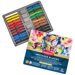 Inktense Blocks sæt 24 stk i gruppen Penne / Kunstnerpenne / Akvarelblyanter hos Pen Store (129545)