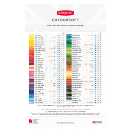 Coloursoft Farveblyanter sæt 72 stk i gruppen Penne / Kunstnerpenne / Farveblyanter  hos Pen Store (129555)