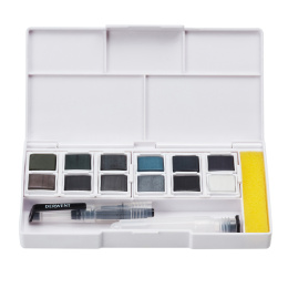 Tinted Charcoal Paint Pan Set 12 halvkopper i gruppen Kunstnerartikler / Kunstnerfarver / Akvarelmaling hos Pen Store (129568)