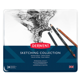 Sketching Collection sæt 24 stk i gruppen Kunstnerartikler / Kridt og blyanter / Kulblyanter og tegnekul hos Pen Store (129575)