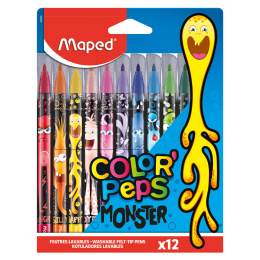 Colorpeps Tusser Monster 12-pak i gruppen Kids / Børnepenne / Tusser til børn hos Pen Store (129629)