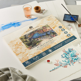 Akvarelblok Portofino 100% Bomuld 300g Satin 31x41cm 20 Sheets i gruppen Papir & Blok / Kunstnerblok / Akvarelblok hos Pen Store (129688)