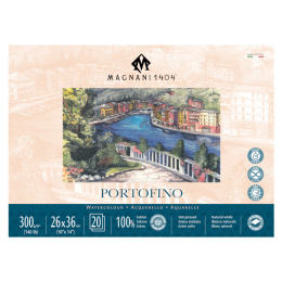 Akvarelblok Portofino 100% Bomuld 300g 26x36cm 20 Sheets i gruppen Papir & Blok / Kunstnerblok / Akvarelblok hos Pen Store (129832)