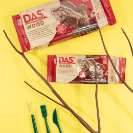 Modelleringsler 700 g Wood i gruppen Hobby & Kreativitet / Skabe / Modellervoks / Lufttørrende leirer hos Pen Store (129927)