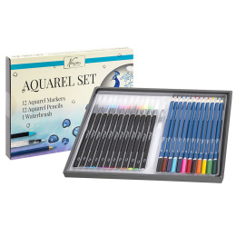 Akvarelsæt 25-pak i gruppen Kunstnerartikler / Kunstnersæt / Begyndersæt hos Pen Store (130035)