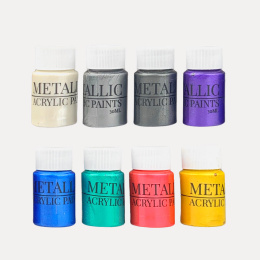 Akrylfarve Metallic Pearl 30 ml 8-sæt i gruppen Kunstnerartikler / Kunstnerfarver / Akrylmaling hos Pen Store (130038)