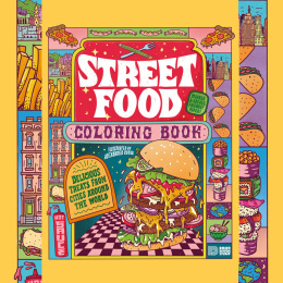Street Food Coloring Book i gruppen Hobby & Kreativitet / Bøger / Malebøger til voksne hos Pen Store (130062)