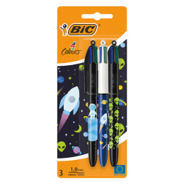 4 Colours Space Multi Kuglepen 3-sæt i gruppen Kids / Børnepenne / Skrivestifter til børn hos Pen Store (130138)