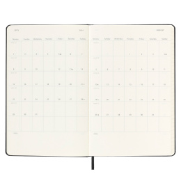12M Daily Kalender Hardcover Large Black i gruppen Papir & Blok / Kalendere / 12 mdr kalendere hos Pen Store (130154)