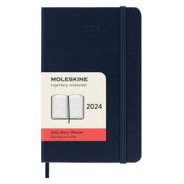 12M Daily Kalender Hardcover Pocket Sapphire Blue i gruppen Papir & Blok / Kalendere / 12 mdr kalendere hos Pen Store (130157)