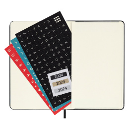 12M Weekly Notebook Hardcover Pocket Black i gruppen Papir & Blok / Kalendere / 12 mdr kalendere hos Pen Store (130164)