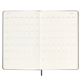 12M Weekly Notebook Hardcover Large Black i gruppen Papir & Blok / Kalendere / 12 mdr kalendere hos Pen Store (130170)