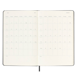 12M Weekly Planner Horizontal Hardcover Large Black i gruppen Papir & Blok / Kalendere / 12 mdr kalendere hos Pen Store (130173)