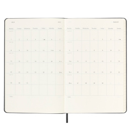 12M Weekly Planner Vertical Hardcover Large Black i gruppen Papir & Blok / Kalendere / 12 mdr kalendere hos Pen Store (130175)
