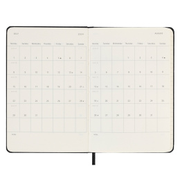 12M Weekly Planner Vertical Hardcover Pocket Black i gruppen Papir & Blok / Kalendere / 12 mdr kalendere hos Pen Store (130176)
