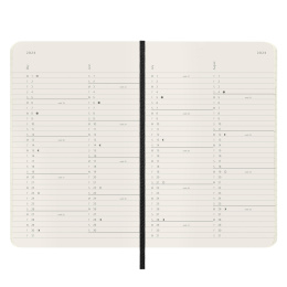 12M Monthly Kalender Softcover Pocket Black i gruppen Papir & Blok / Kalendere / 12 mdr kalendere hos Pen Store (130190)