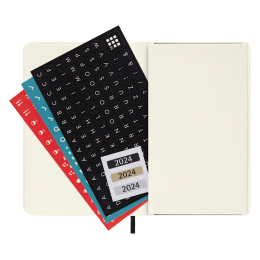 12M Monthly Kalender Softcover Pocket Black i gruppen Papir & Blok / Kalendere / 12 mdr kalendere hos Pen Store (130190)