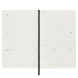12M Weekly Notebook Horizontal Softcover Large Black i gruppen Papir & Blok / Kalendere / 12 mdr kalendere hos Pen Store (130203)