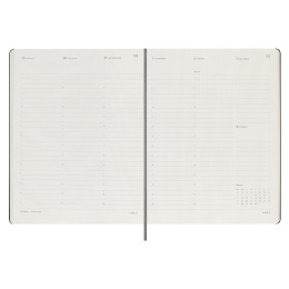 12M M+ Digital Planner Weekly Note XL Black i gruppen Papir & Blok / Kalendere / 12 mdr kalendere hos Pen Store (130206)