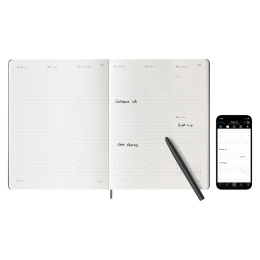 12M M+ Digital Planner Weekly Note XL Black i gruppen Papir & Blok / Kalendere / 12 mdr kalendere hos Pen Store (130206)