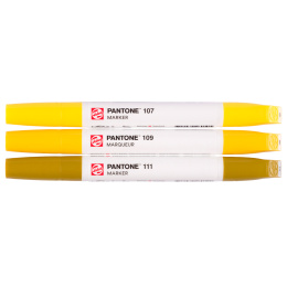 Marker 3-sæt Yellow i gruppen Penne / Kunstnerpenne / Illustrationmarkers hos Pen Store (130478)