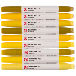 Marker 9-sæt Yellow i gruppen Penne / Kunstnerpenne / Illustrationmarkers hos Pen Store (130483)