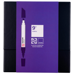 Marker 9-sæt Purple i gruppen Penne / Kunstnerpenne / Illustrationmarkers hos Pen Store (130484)