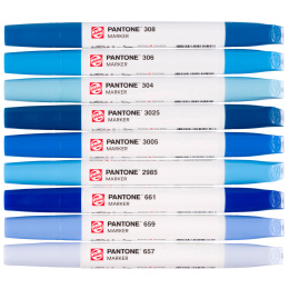 Marker 9-sæt Blue i gruppen Penne / Kunstnerpenne / Illustrationmarkers hos Pen Store (130485)