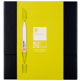 Marker 9-sæt Green Yellow i gruppen Penne / Kunstnerpenne / Illustrationmarkers hos Pen Store (130488)
