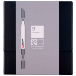 Marker 9-sæt Cool Gray i gruppen Penne / Kunstnerpenne / Illustrationmarkers hos Pen Store (130490)