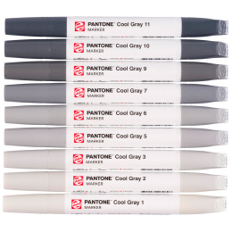 Marker 9-sæt Cool Gray i gruppen Penne / Kunstnerpenne / Illustrationmarkers hos Pen Store (130490)