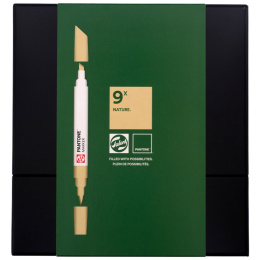 Marker 9-sæt Nature i gruppen Penne / Kunstnerpenne / Illustrationmarkers hos Pen Store (130496)