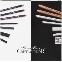 Black & White Box Tegnesæt Trækasse 25 stk i gruppen Kunstnerartikler / Kridt og blyanter / Grafit og blyant hos Pen Store (130579)