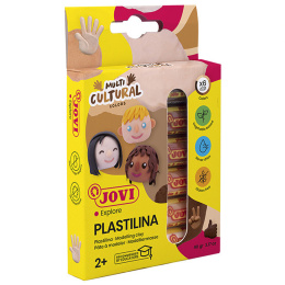 Plastilina Modelleringsler 6 stk Skintones 15 g i gruppen Kids / Farve og maling til børn / Skab med modellervoks hos Pen Store (130619)